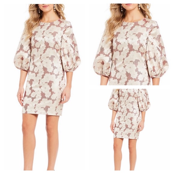 Badgley Mischka Dresses & Skirts - Belle Badgley Mishka Ballon Sleeve Floral Print